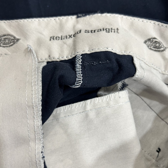 Mens Dickies Relaxed Straight Leg Cargo Work Casual Pants 32Wx32L Dark Navy - Picture 5 of 10